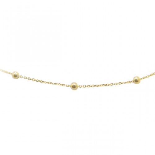 Gold chain 10kt, Chaine boules